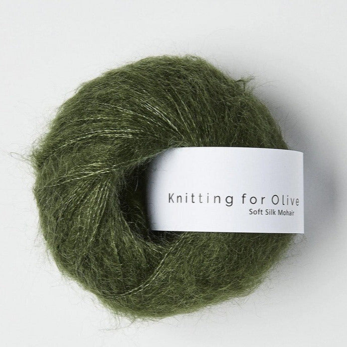 Soft Silk Mohair Bottle Green - Knitting for Olive