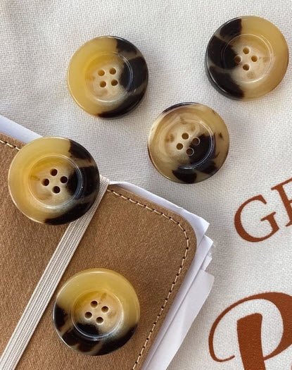 BOUTON BICOLORE PetiteKnit - Grand - Petite Knit