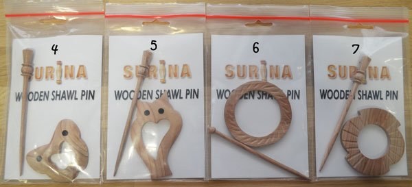 BROCHES EN BOIS Modèle 1 - Surina