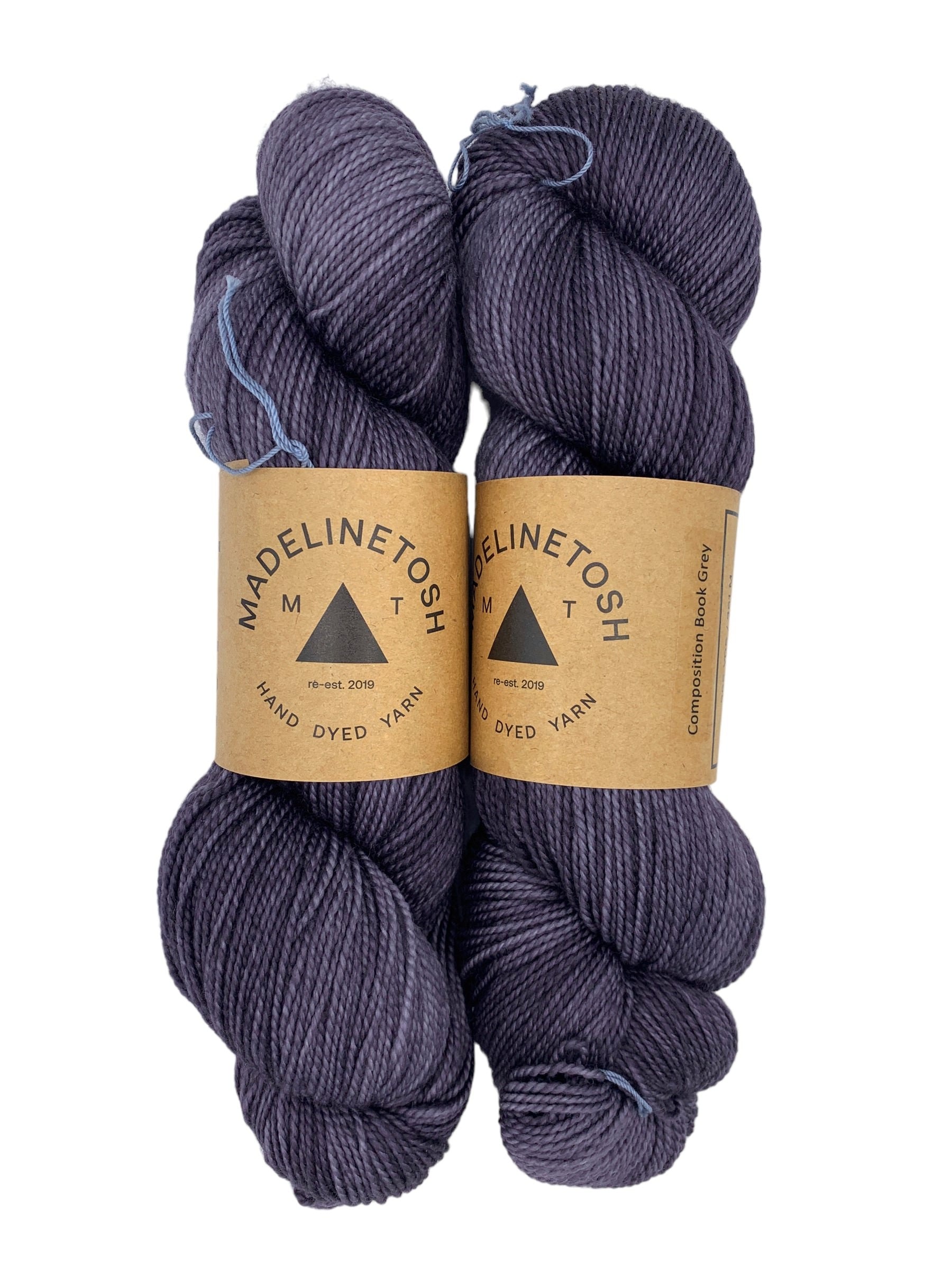 TOSH SOCK Composition Book Grey - Madelintosh