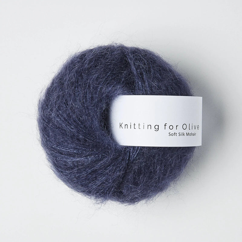 Soft Silk Mohair Dark Blue - Knitting for Olive