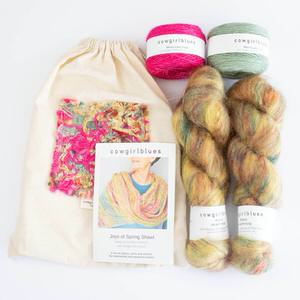JOYS OF SPRING SHAWL KIT True Colours - Laine et Tricot