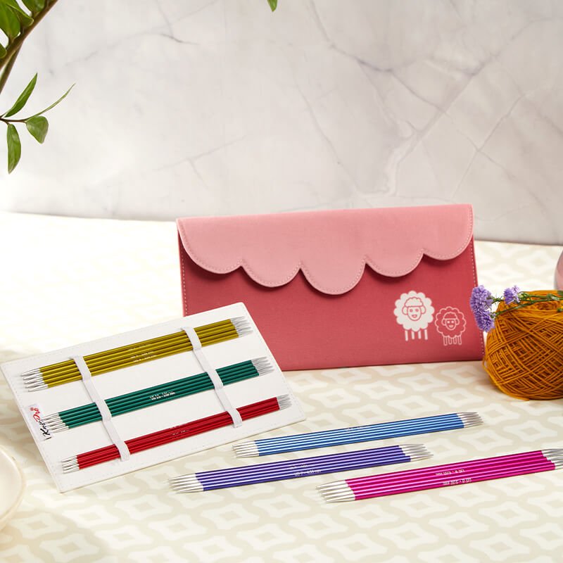 Kit d'aiguilles double pointes Zing Knit Pro 15cm (6'') - Knit Pro