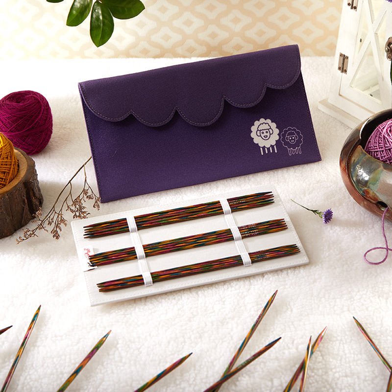 KIT D'AIGUILLES DOUBLES POINTES KNIT PRO BOIS 15cm (6") - Knit Pro