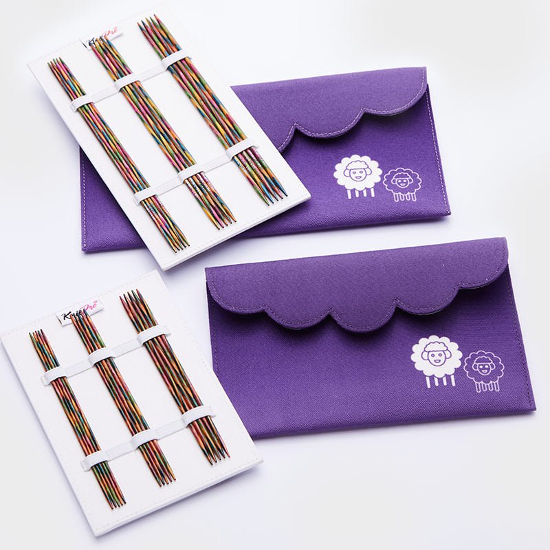 KIT D'AIGUILLES DOUBLES POINTES KNIT PRO BOIS 15cm (6") - Knit Pro