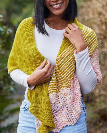 KIT POUR REALISER LE CHÂLE TAFFY WAVES - Hedgehogfibres