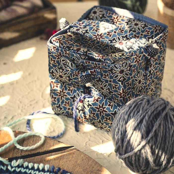Lantern Moon Knit out box Ajrak - Lantern Moon