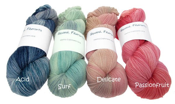 MERINO CASHMERE LACE Acid - Squoosh fiberarts