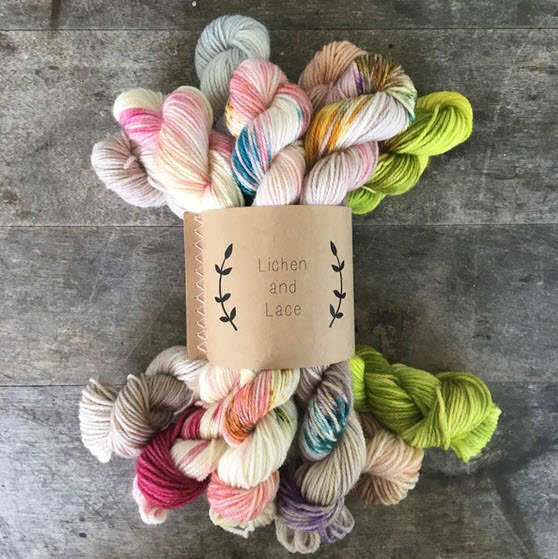 MINI SOCK FADE SETS Day 3 - Lichen and Lace