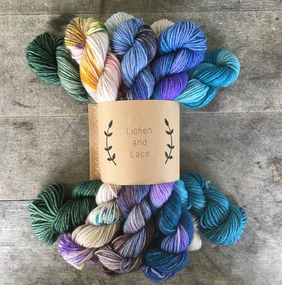 MINI SOCK FADE SETS Day 4 - Lichen and Lace