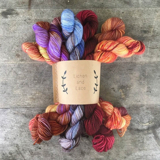 MINI SOCK FADE SETS Day 5 - Lichen and Lace