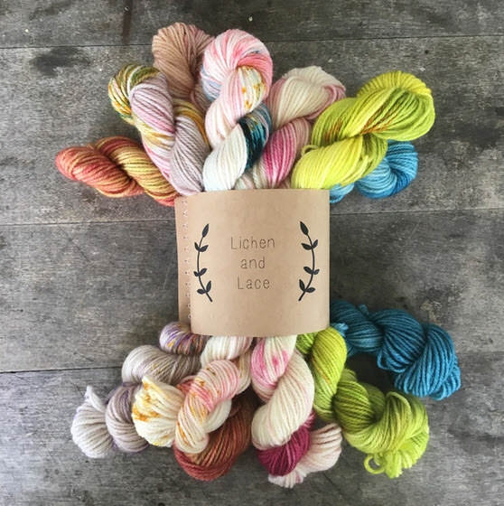 MINI SOCK FADE SETS Day 6 - Lichen and Lace