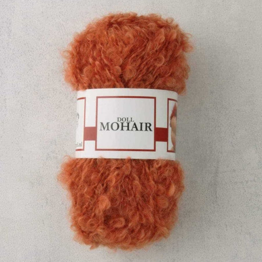 4540 - Orange MOHAIR BOUCLE - De Witte Engel