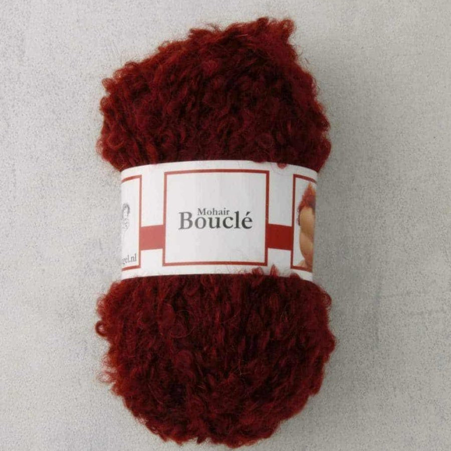 4570 - Red Brown MOHAIR BOUCLE - De Witte Engel