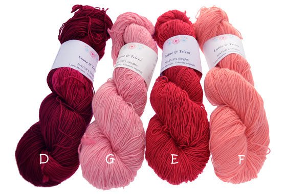 NATUR’L Singles E-Blood Red - Laine et Tricot