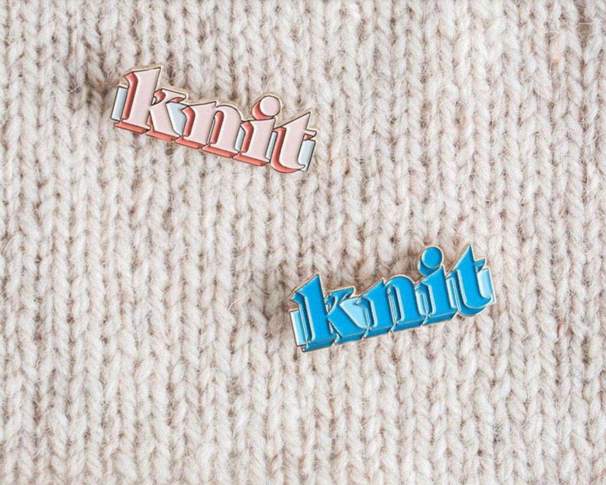 PINS KNIT Bleu - Twig & Horn