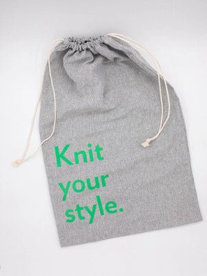 SAC A TRICOT EN COTON RECYCLE Vert - Sandnes Garn