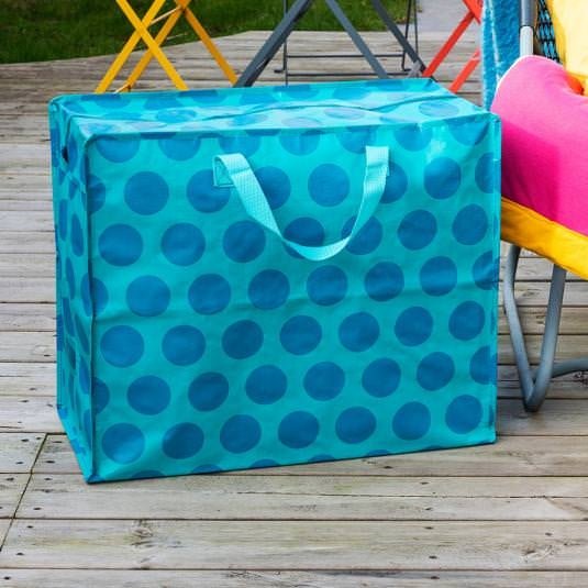 SAC DE RANGEMENT JUMBO - REX LONDON Blue on Turquoise Spotlight - Rex London