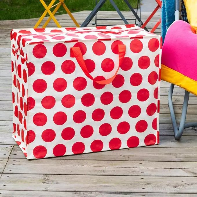 SAC DE RANGEMENT JUMBO - REX LONDON Red and White Spotlight - Rex London