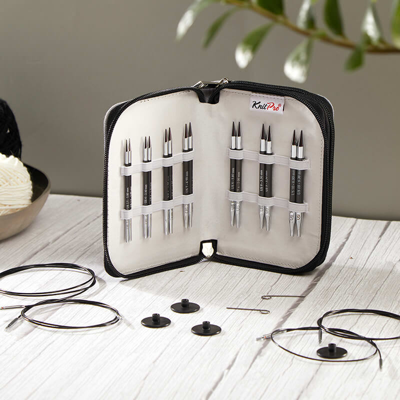 Set d'aiguilles circulaires interchangeables Karbonz Special - Knit Pro
