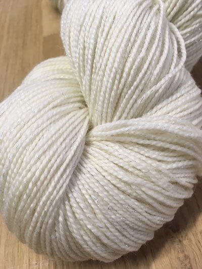 SILVER SPARKLE SOCK - Laine à teindre - Laine à teindre