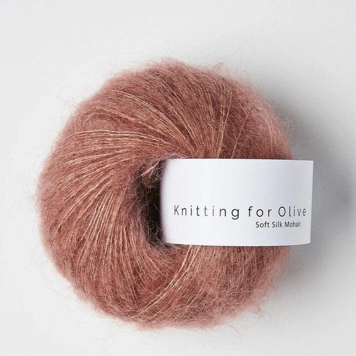 Soft Silk Mohair Plum Rose - Knitting for Olive