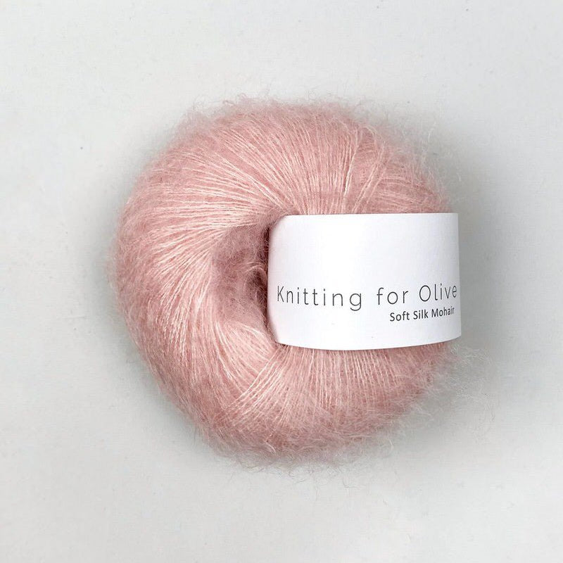 Soft Silk Mohair Poppy Rose - Knitting for Olive