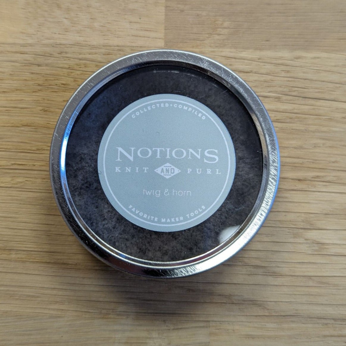 Woolen Notions Tin - Petite boite TWIG & HORN Mist - Twig & Horn