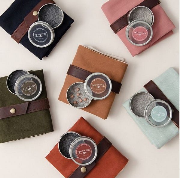 Woolen Notions Tin - Petite boite TWIG & HORN Olive - Twig & Horn