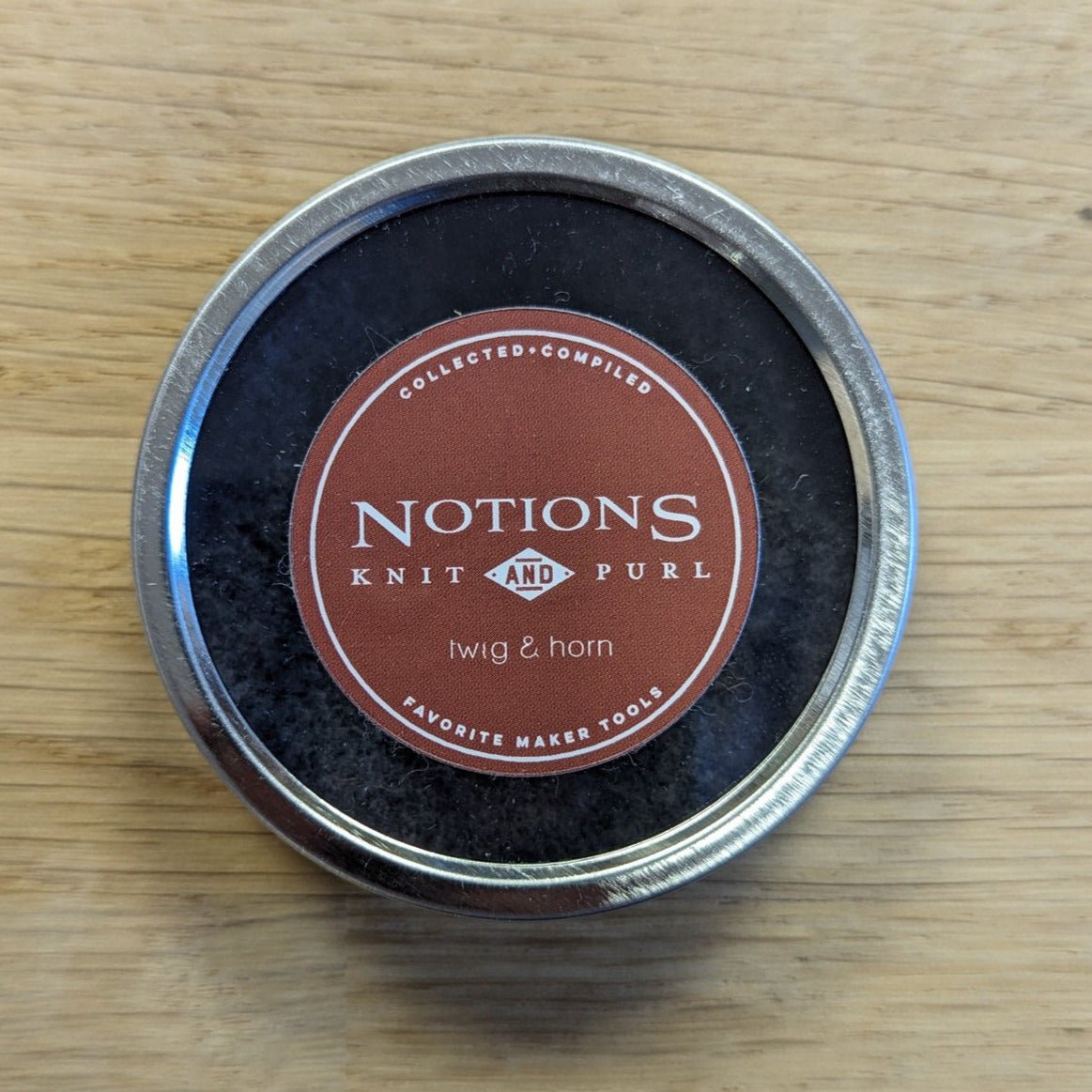 Woolen Notions Tin - Petite boite TWIG & HORN Rust - Twig & Horn