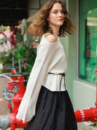 2404-08 Milly Sweater (a), Milly Skirt short(b) or long (c) - Modèle - Sandnes Garn
