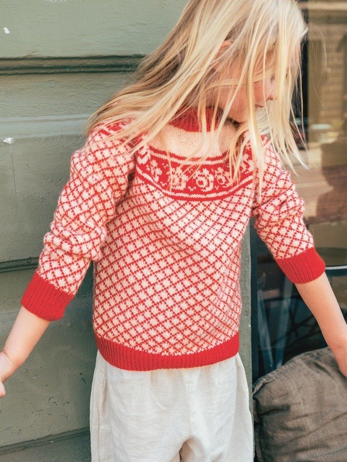 2509 - No 1 Blome Sweater Junior - Sandnes Garn
