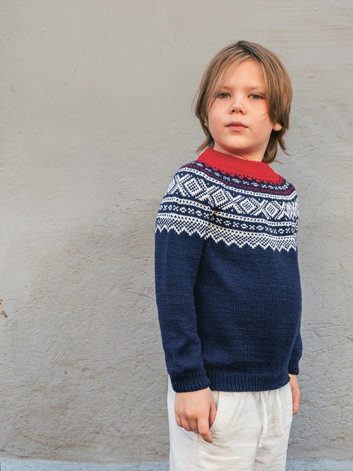 2509 - No. 2a 2b Marius Sweater Junior - Sandnes Garn