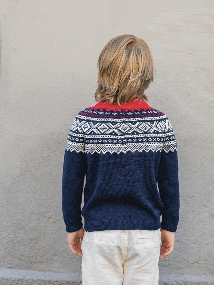 2509 - No. 2a 2b Marius Sweater Junior - Sandnes Garn