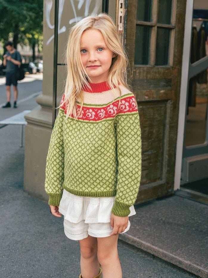 2509 - No 5 Blome Sweater Junior - Sandnes Garn
