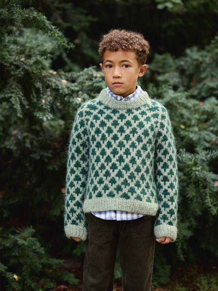 2511 - 1 Christmas Tree Sweater junior - Sandnes Garn