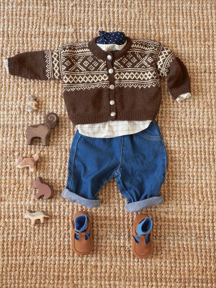 2512 - 1a 1b Setesdal baby & cardigan - Sandnes Garn