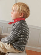 2512 - 3a - b Islender genser baby - Sandnes Garn