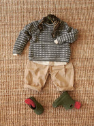 2512 - 3a - b Islender genser baby - Sandnes Garn