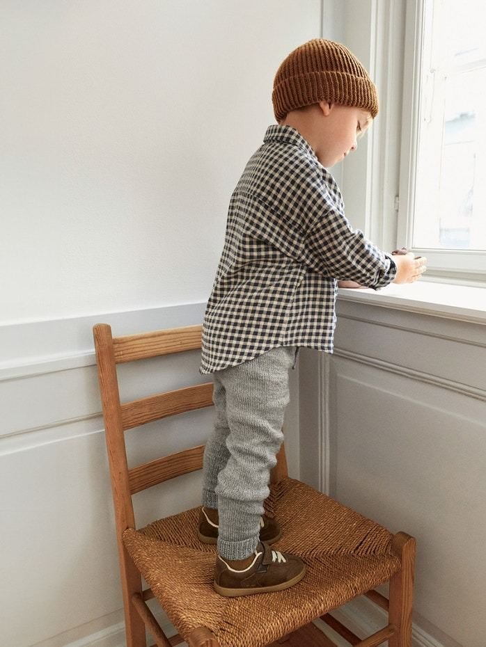 2512 - 4ab Lille bukse baby - Sandnes Garn