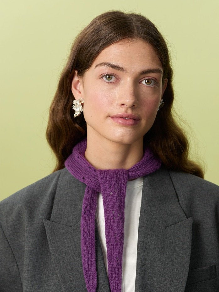 2607-1 Miu Pointelle Scarf - Sandnes Garn