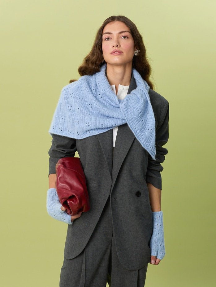 2607-3 Miu Pointelle Shawl - Sandnes Garn