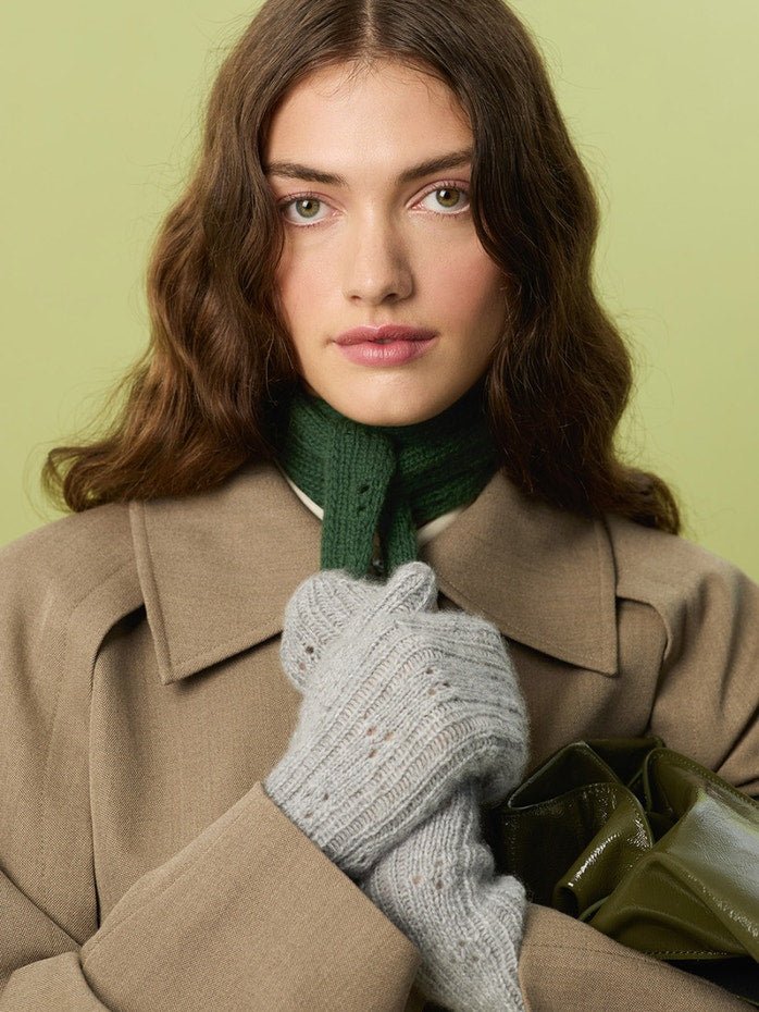 2607-4 Miu Pointelle Mittens - Sandnes Garn