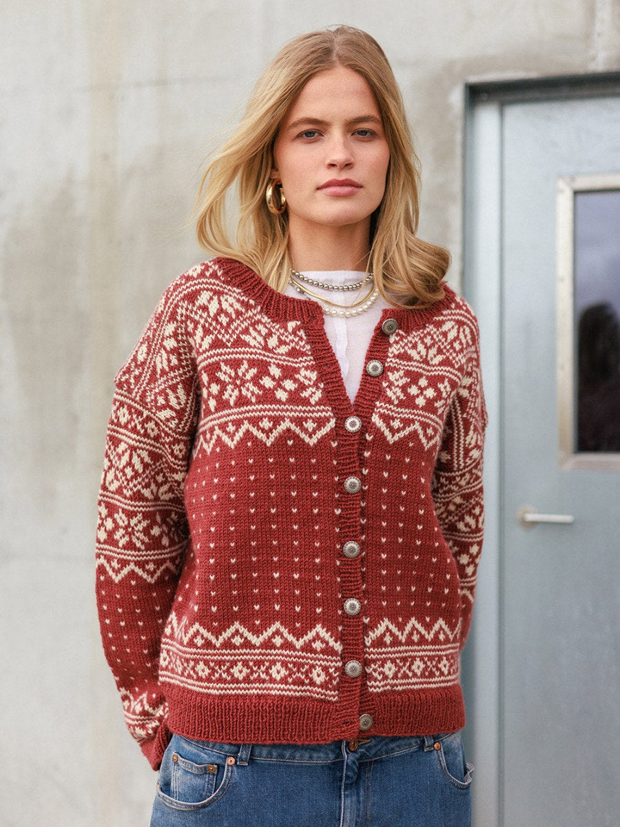 2609-06 Telemark Cardigan (femme) - Sandnes Garn