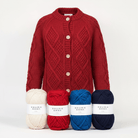 Taille 2 : 17 pelotes 440-1 Haraboji Cardigan - Modèle & laine Fivel de Rauma - Rauma