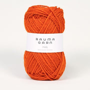 XS 022 - Mork Oransje 474 Heia Rundgenser Modèle & laine Fivel - Rauma