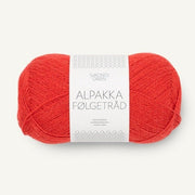 4018 - Scarlet Red Alpakka Følgetråd - Sandnes Garn