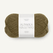 9873 - Dark Olive Alpakka Følgetråd - Sandnes Garn