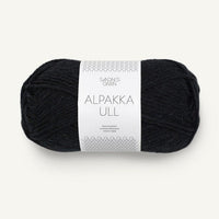 Alpakka Ull 1099 - Noir - Sandnes Garn
