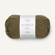 9873 - Dark Olive Alpakka Ull - Sandnes Garn